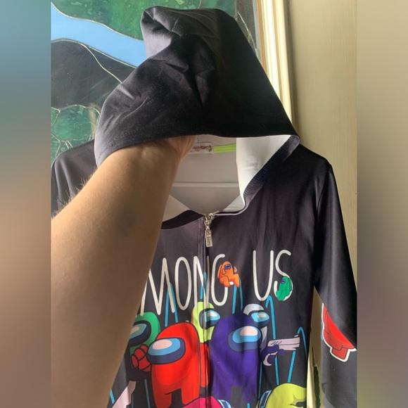 AMONG US Imported Zippered Jacket with Hood, Size 14-16, Unisex. HARD TO FIND!! - Picture 8 of 13